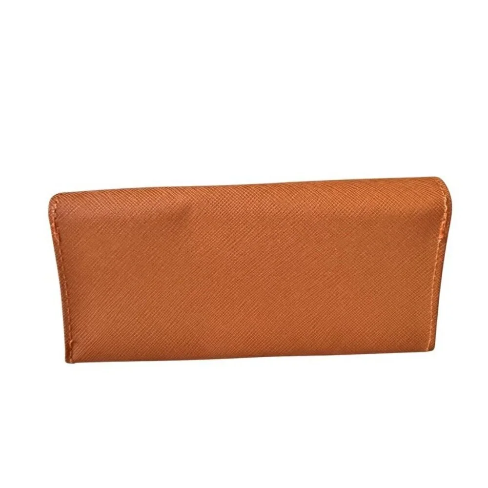Tory Burch Sunglasses Case Holder faux Saffiano Leather Logo New Without Tags